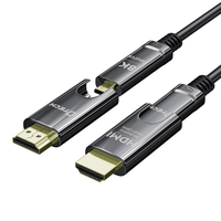 UHD Plaqué Or Ultra Haute Vitesse 2160P 1080P 3D 4K 120Hz 8K 60Hz Câble Fibre HDMI 2.1 Câble HDMI 1M 2M 3M