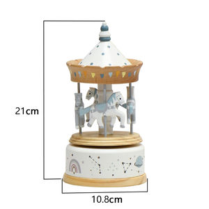 Caja Musical de Carrusel con Caballo de Cuerda, Romántica para San Valentín, Boda, Regalo Romántico - Product Image 4