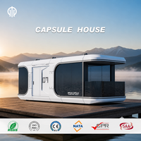 Maison capsule spatiale extérieure modulaire préfabriquée, cabine d'hôtel, villa de luxe, unité de logement portable, structure en acier