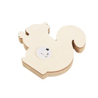 Lampe de nuit en bois 3D superposée avec animaux, lampe de table LED en forme d'écureuil, hibou, hérisson, feuille d'érable, lampe en bois sur le thème de la forêt d'automne, décoration d'intérieur, cadeau