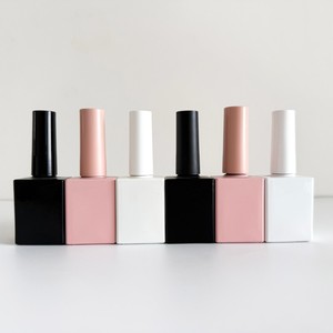 Factory Rectangle Custom Color Logo Matte Glossy Empty Nail <strong>Gel</strong> <strong>Polish</strong> <strong>Uv</strong> <strong>Gel</strong> Bottles 10ml 15ml 20ml With Gold Cap And Brush - Product Image 5