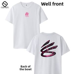 Camiseta de entrenamiento de tiro de manga corta inspirada en <span class=keywords><strong>Stephen</strong></span> Curry con el logo 'Give Me Three Points', tallas grandes - Product Image 4