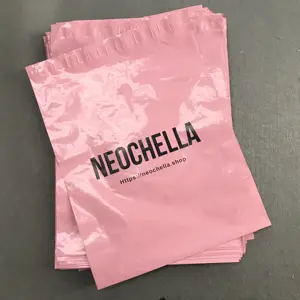 Großhandel Selbst Klebe Mailer Individuell Bedruckte Rosa Poly Recycle Kleidung Kurier Tasche mailing tasche