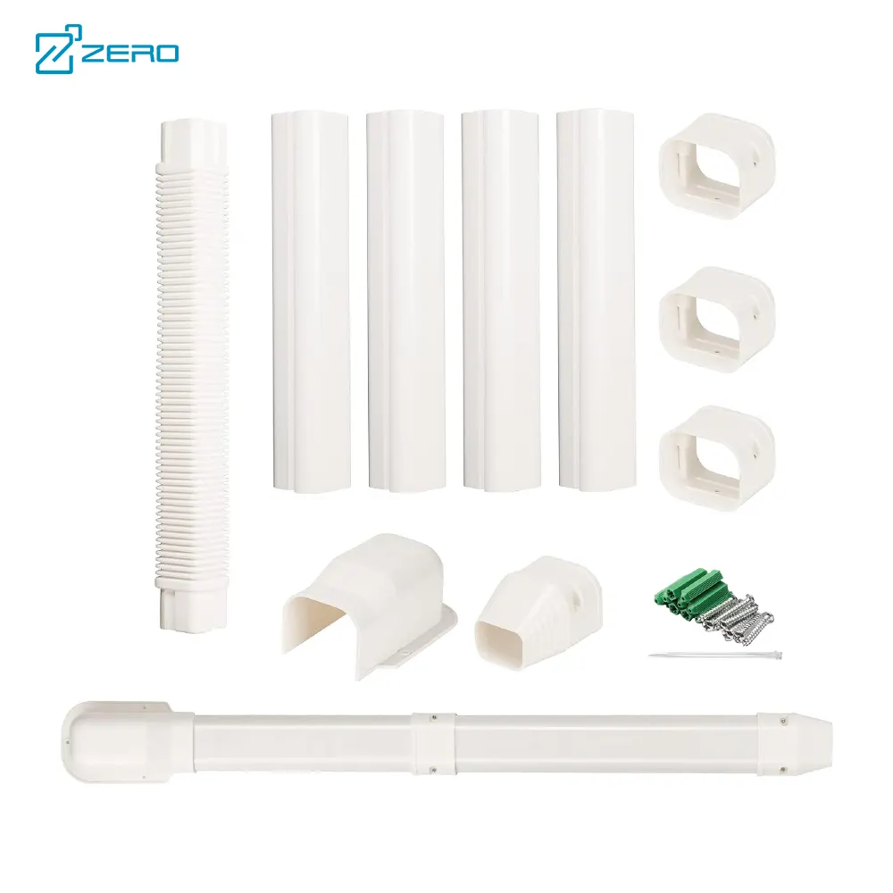 Kit de cubierta ZERO Line Set para mini acondicionadores de aire divididos y centrales, sistemas de bombas de calor Piezas de aire acondicionado de 13 pies de longitud