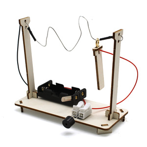 Kit d'expériences scientifiques DIY en bois pour enfants de 7 à 9 ans, jouets de projet de physique avec fil et interrupteur - Product Image 1