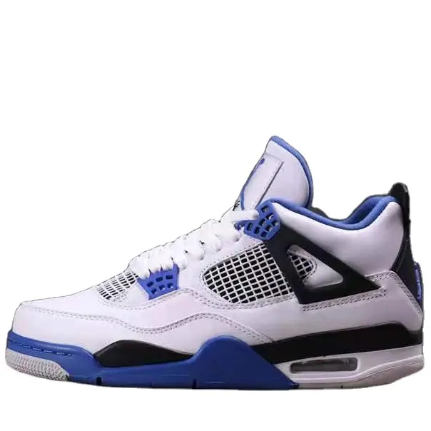 High quality j4 blue white men basketball shoes Sport Sneakers