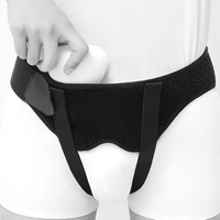Ceinture de fixation pour hernie inguinale en nylon pour hommes Protège-aine transfrontalier pour adultes pour la protection sportive