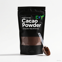 Prix de gros d'usine poudre de cacao naturel non alcalinisée poudre de cacao pur