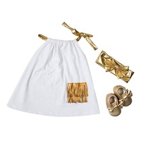 Robe trapèze pour petite fille de 3 ans, vêtements en coton, coussin, nouvelle collection à l'ancienne, vente en gros