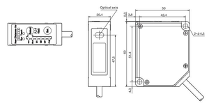 สินค้าใหม่มาถึงแล้ว MLD33-50N/P MLD33-85N/P เซ็นเซอร์วัดระยะทางด้วยเลเซอร์ความแม่นยำสูงระยะไกล เซ็นเซอร์วัดระยะทางเชิงเส้น - Product Image 3