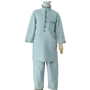 muslim thobe kinder Suppliers-2022 Neue muslimische Kleidung Klassisches Daffah Design Thobe Großhandel islamische Kinder