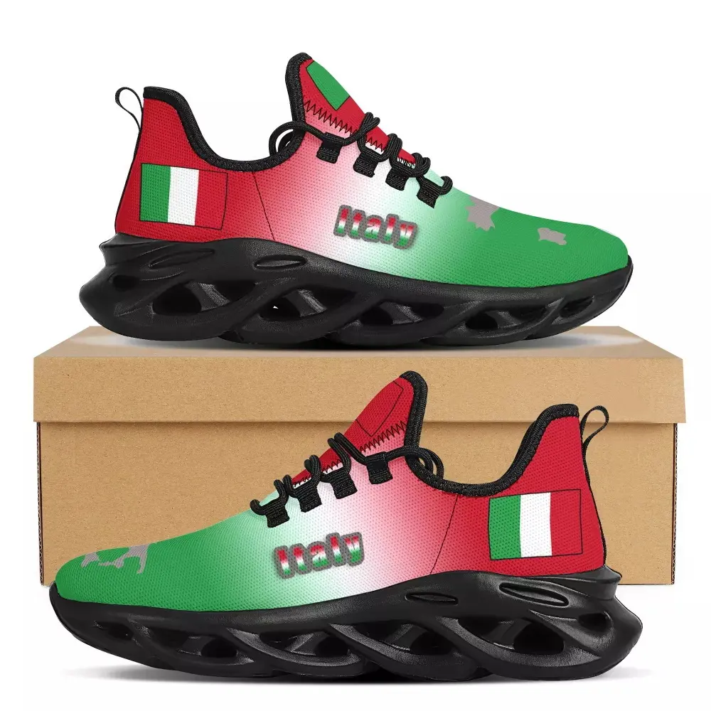 OEM Herren Sneakers Schuhe Türkei Schweiz Italien Country Flag Print Benutzer definierte Herren schuhe Casual Print On Demand Herren schuhe 2021