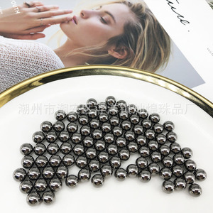 Perles rondes non poreuses plaquées or et argent pour vêtements, chaussures, chapeaux, perles dispersées, style durable et luxueux - Product Image 4