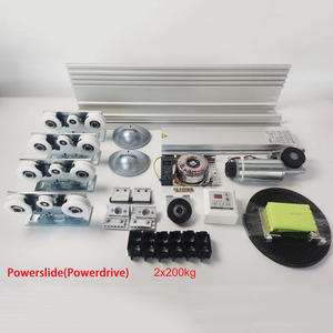 نظام أبواب أوتوماتيكي بالزجاج من الزجاج مع غطاء - Product Image 1