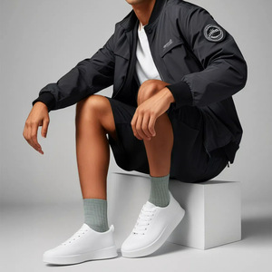 Zapatos Planos de Skate para Hombre, Blancos, Estilo Casual, Ligeros, Básicos, para Uso Diario, Calzado Deportivo Plano - Product Image 1