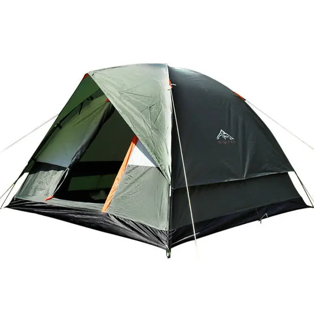Tent With 4 People To Build A Double-Layer Family Outdoor Camping Travel Tent