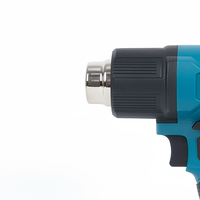 Pistolet à air chaud sans fil 21V pour soudure plastique 550W 0 à 550°C, mode simple/double, numérique, outil nu avec 3 buses, protection contre la surchauffe