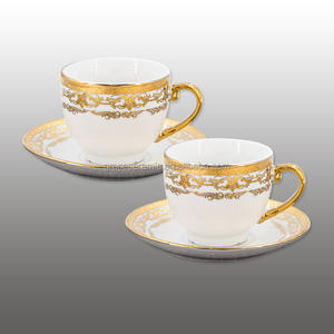 Лидер продаж, позолоченный набор для ужина в индийском стиле из 101 102 шт., фарфоровые тарелки, наборы посуды, керамический обеденный набор из золота - Product Image 4