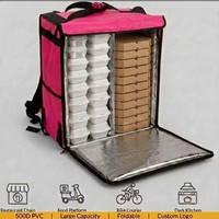 Sac de livraison de nourriture isotherme imperméable avec séparateurs amovibles pour les cyclistes, motards et utilisateurs de scooters, sac thermique