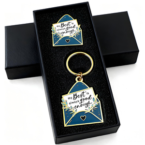 Sang Trọng Dễ Thương Kim Loại Móc Chìa Khóa Chủ Vòng Chìa Khóa Keyring Biểu Tượng Tùy Chỉnh Cá Nhân Mạ Vàng Cứng Mềm Men Keychain - Product Image 5