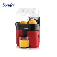Sonifer SF-5521 حار بيع الأجهزة المنزلية سهلة نظيفة البلاستيك التلقائي الطازجة مزدوجة الحمضيات اليد الصحافة عصارة البرتقال الكهربائية