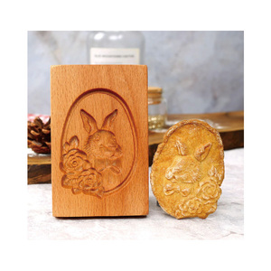 Thỏ Bánh gừng Cookie khuôn: gỗ springerle Cookie cutter - Product Image 2