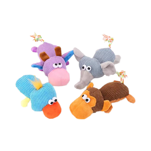 Commercio all'ingrosso in stile cartone animato peluche peluche cane giocattolo da masticare a buon mercato quattro stile forniture per cani - Product Image 4