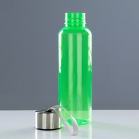 Bouteille d'eau de sport de 500ml Bouteille d'eau de gymnastique en plastique sans BPA, bouteille d'eau potable avec sangle de transport