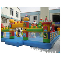 Grand château gonflable en PVC avec toboggan gonflable pour enfants avec jouet de parc pour sauter et se divertir