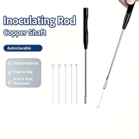 Support d'inoculation en cuivre réutilisable, aiguille à boucle en nicrome, outils d'inoculation en microbiologie