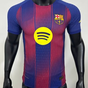 Camiseta de Fútbol Juvenil del Barcelona para Hombre, Cuello Redondo, Absorbe la Humedad, Mezcla de Fibras Sintéticas - Product Image 2