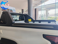 Couverture de cadre de benne ABS noir mat robuste pour barre de protection de camionnette HILUX TRAVO OVERLAND 2026 - Accessoires extérieurs