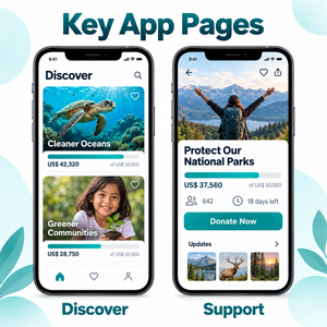 Développement d'applications <span class=keywords><strong>de</strong></span> plateforme <span class=keywords><strong>de</strong></span> crowdfining d'entreprise pour iOS et Android avec création <span class=keywords><strong>de</strong></span> campagnes et dons en ligne LionCreate - Product Image 3
