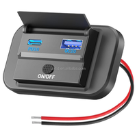 Chargeur rapide 48W PD + QC pour voiture, camping-car, bateau, prix d'usine, vente chaude