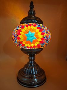 Factory Wholesale Retro Mosaic Table <b>Lamp</b> Rechargeable Turkish Style Exotic Ambient Mini Desk <b>Lamp</b> - Product Image 3
