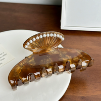 Élément polyvalent français en acétate de haute qualité pour épingle à cheveux balsamique. Grand accessoire pour cheveux en forme de requin, fait à la main, mignon