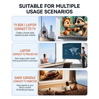 Cable HDMI 2.1 Mindpure 8K, 48 Gbps, Ultra Alta Velocidad, 8K 60 Hz, 4K 120 Hz, HDR Dinámico, EARC, para Consola de Juegos, Laptop, Proyector, HDTV
