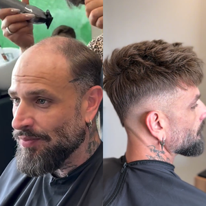 Protesi Capillare <span class=keywords><strong>Uomo</strong></span> Newtimes Hair HS1 in PU Super Sottile con <span class=keywords><strong>Capelli</strong></span> Veri - Sistema di Sostituzione <span class=keywords><strong>Capelli</strong></span> <span class=keywords><strong>per</strong></span> Uomini - Product Image 5