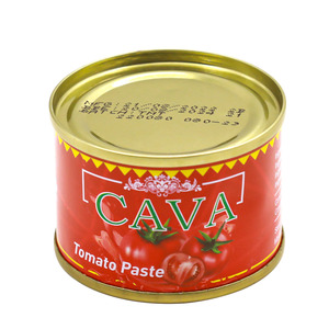 Pâte de <span class=keywords><strong>tomate</strong></span> en conserve de marque privée 70g avec 100% de tomates fraîches mûres 28-30% Brix pour le marché du Ghana en emballage carton 70g*50 cartons - Product Image 1