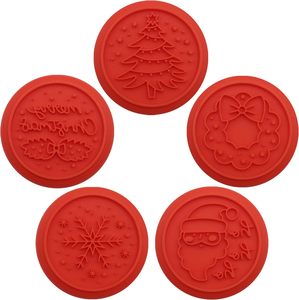 Emporte-pièces en silicone 3D personnalisables avec motif en relief, ensemble de moules à biscuits pour la pâtisserie et les outils de pâtisserie - Product Image 4