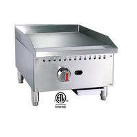 Certificat ETL approuvé en acier inoxydable 48 "plaque chauffante à gaz de comptoir équipement commercial pour restaurant et cuisine