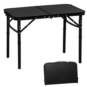 Table de <span class=keywords><strong>camping</strong></span> pliante renforcée 2026, robuste, hauteur réglable 2 positions, légère, en aluminium, mobilier d'extérieur - Product Image 1