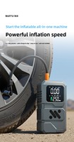 Démarreur de voiture portable 12V avec pompe à air et chargement Type C pour situations d'urgence en extérieur ST9654