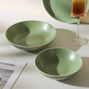 Conception mouchetée classique populaire vente en gros restaurant à domicile <span class=keywords><strong>holtel</strong></span> utilisé vaisselle en céramique mate ensembles d'assiettes vaisselle - Product Image 4
