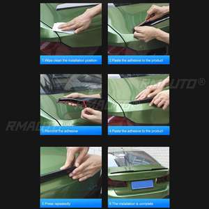 Aileron arrière universel de style M3/M4/P pour voiture de course, déflecteur d'air, spoiler décoratif, accessoires de modification automobile, 1,2 m - Product Image 5