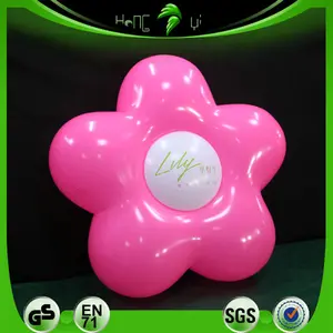 Shiny Custom Inflatable Flower Shape Balloons Advertising Inflatable Logo Flower Balloons For Decoration