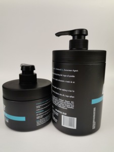 Chai Rỗng 16 32 Oz Thân Thiện Với Môi Trường Hộp Đựng Chà Bơ Kem Dưỡng Lông Mỹ Phẩm Cho Thú Cưng Bằng Nhựa Lọ Nắp Bơm Mỹ Phẩm Màu Đen - Product Image 4