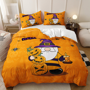Set Copripiumino in Tessuto di Poliestere Ecologico con Stampa Anime di Alta Qualità per Halloween e Natale - Product Image 1
