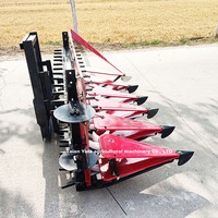 Nouvelle Mini Moissonneuse-Batteuse à Grains avec Boîte de Vitesses pour Blé, Coton, Maïs et Riz, Utilisation Agricole, Propulsée par Tracteur