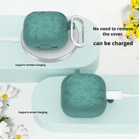 Nouvelle coque de protection en silicone à motif floral pour AirPods Pro 3 Pro 2, housse souple pour écouteurs AirPods 5 4 3 avec cordon et porte-clés